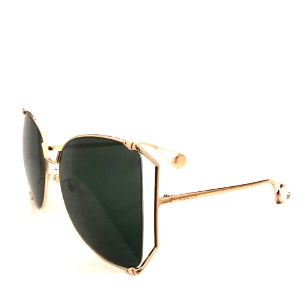 GUCCI Butterfly Pearl Logo GG 0252 005 Sunglasses - Picture 7 of 7